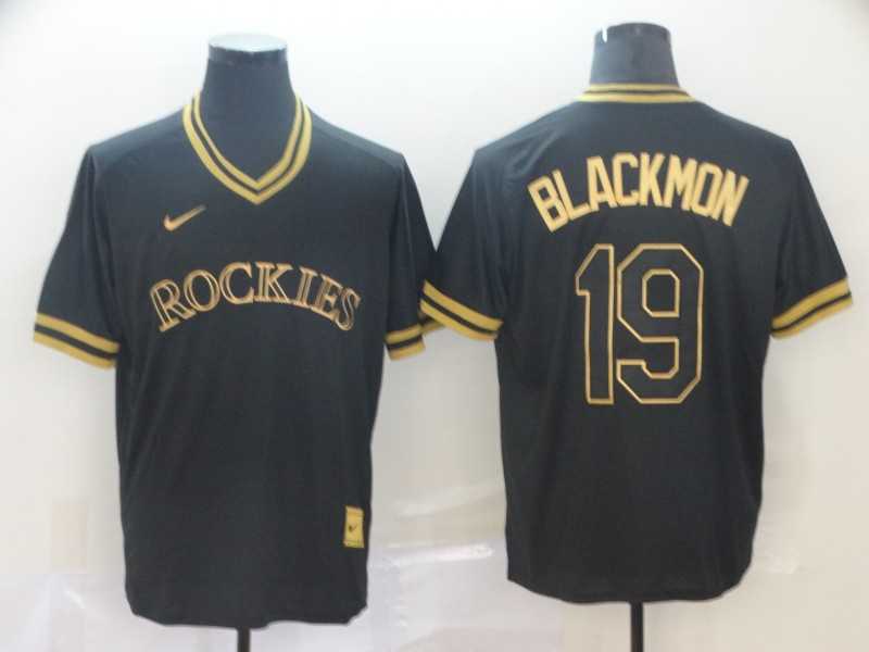 Rockies 19 Charlie Blackmon Black Gold Nike Cooperstown Collection Legend V Neck Jersey (1),We sell and wholesale Rockies 19 Charlie Blackmon Black Gold Nike Cooperstown Collection Legend V Neck Jersey (1) on line form chian!